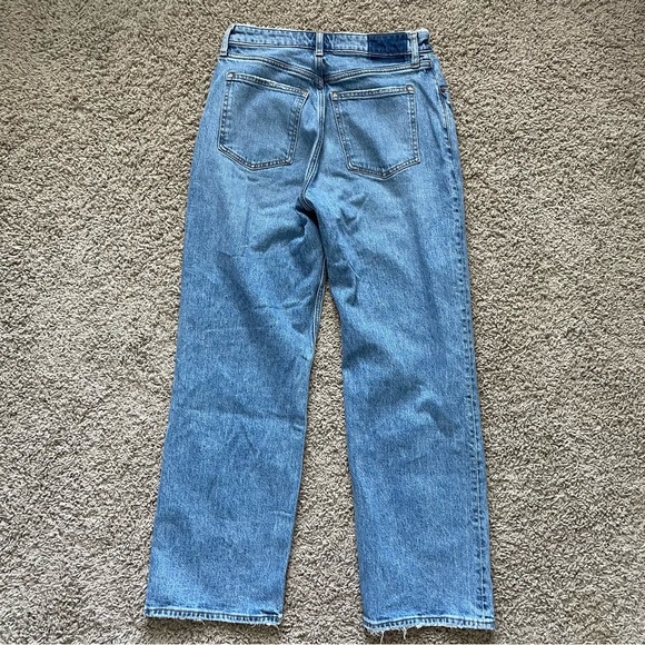 Abercrombie & FItch High Rise 90s Relaxed Jean Curve Love med wash size 8 SHORT - Picture 13 of 14